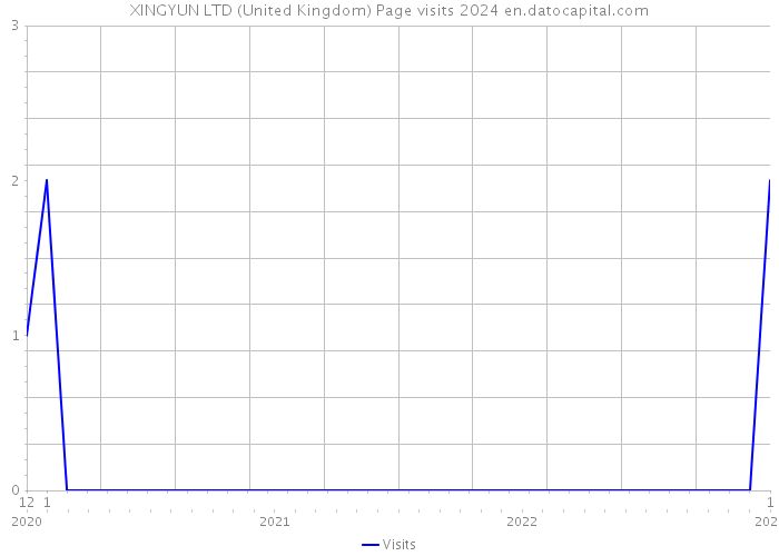 XINGYUN LTD (United Kingdom) Page visits 2024 