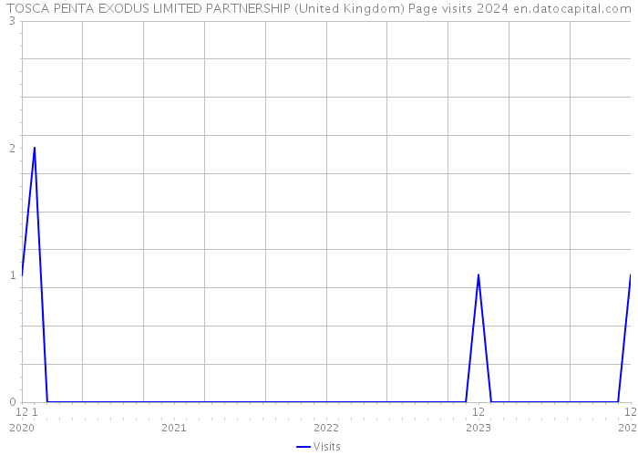 TOSCA PENTA EXODUS LIMITED PARTNERSHIP (United Kingdom) Page visits 2024 