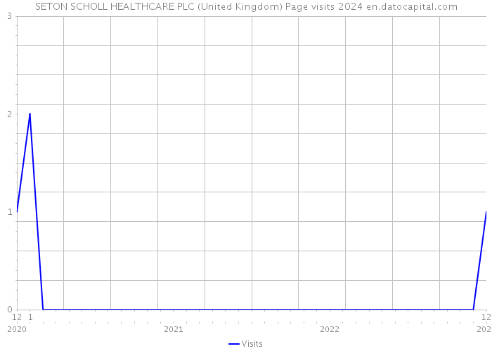 SETON SCHOLL HEALTHCARE PLC (United Kingdom) Page visits 2024 