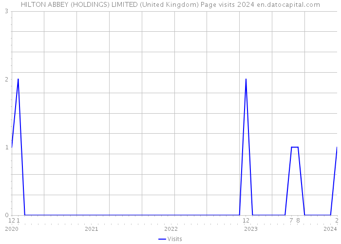 HILTON ABBEY (HOLDINGS) LIMITED (United Kingdom) Page visits 2024 