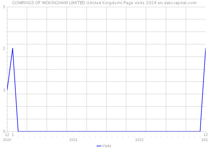 GOWRINGS OF WOKINGHAM LIMITED (United Kingdom) Page visits 2024 