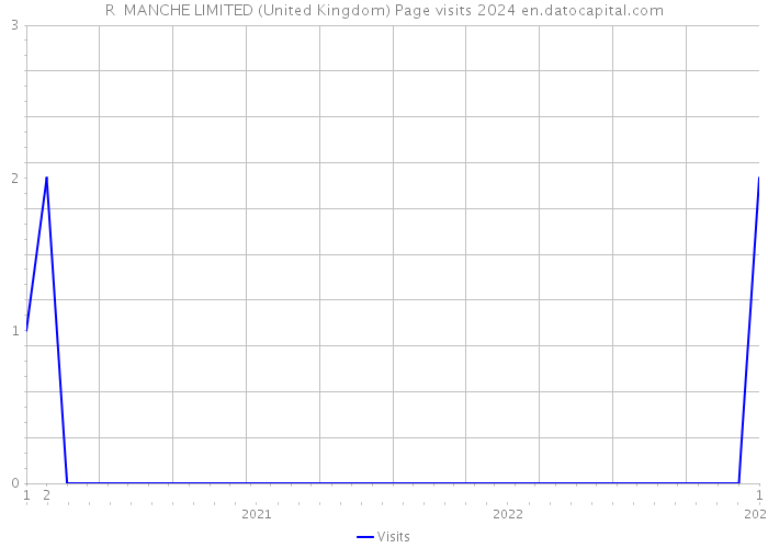 R MANCHE LIMITED (United Kingdom) Page visits 2024 