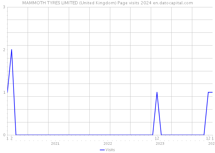 MAMMOTH TYRES LIMITED (United Kingdom) Page visits 2024 