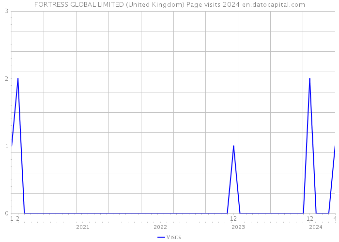 FORTRESS GLOBAL LIMITED (United Kingdom) Page visits 2024 