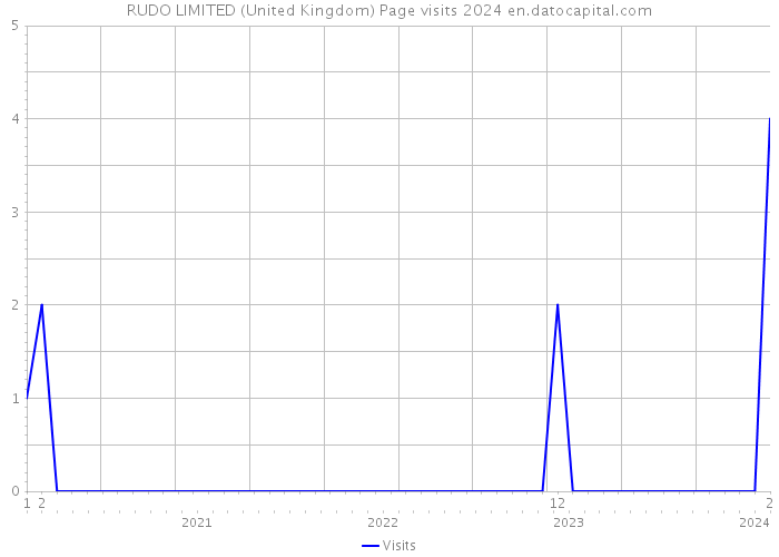 RUDO LIMITED (United Kingdom) Page visits 2024 