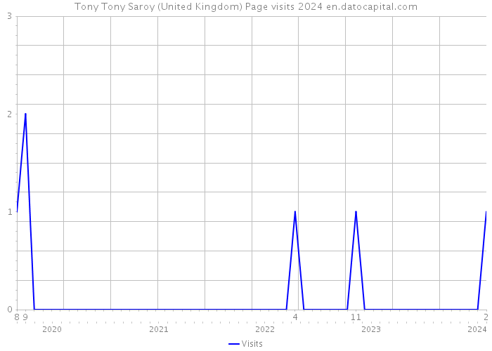 Tony Tony Saroy (United Kingdom) Page visits 2024 