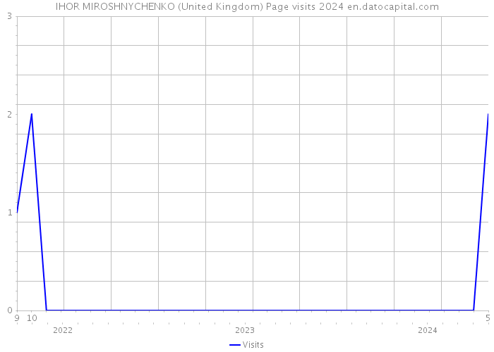 IHOR MIROSHNYCHENKO (United Kingdom) Page visits 2024 