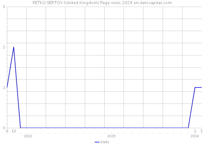 PETKO SERTOV (United Kingdom) Page visits 2024 