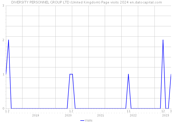 DIVERSITY PERSONNEL GROUP LTD (United Kingdom) Page visits 2024 