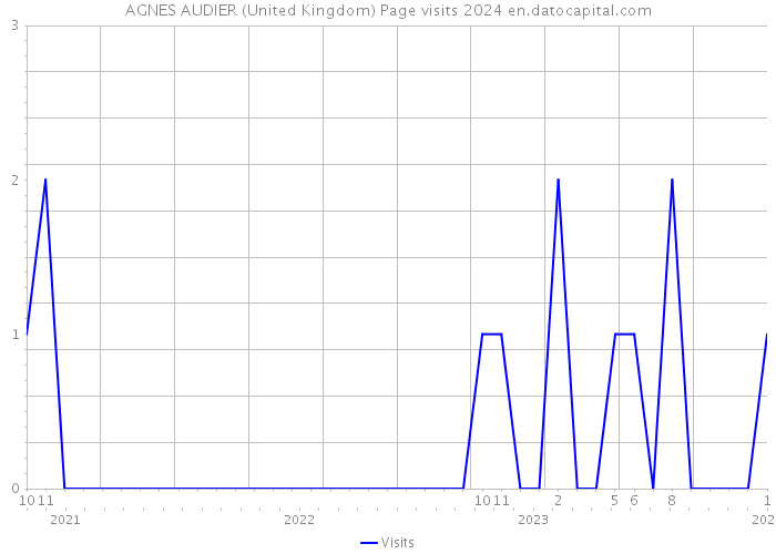 AGNES AUDIER (United Kingdom) Page visits 2024 