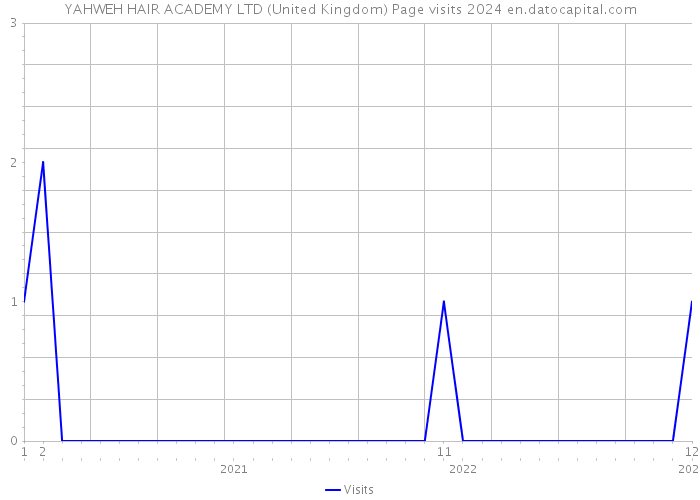YAHWEH HAIR ACADEMY LTD (United Kingdom) Page visits 2024 