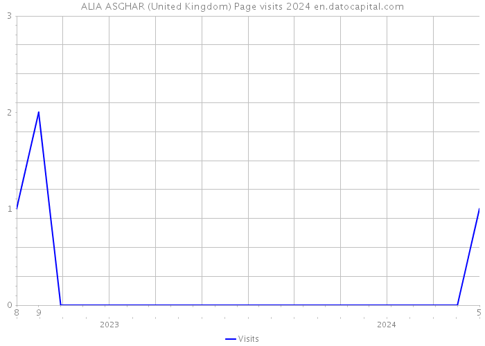 ALIA ASGHAR (United Kingdom) Page visits 2024 