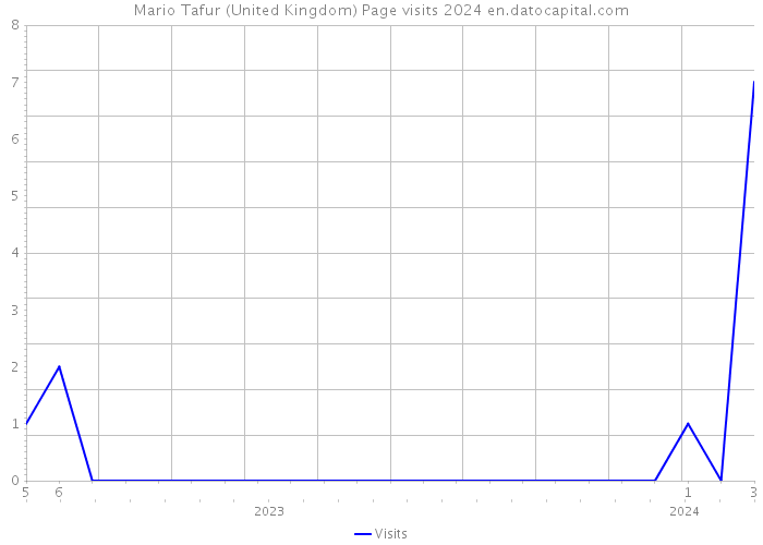 Mario Tafur (United Kingdom) Page visits 2024 