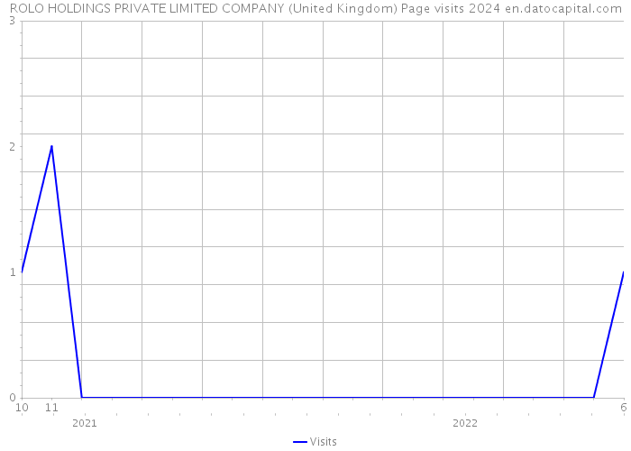 ROLO HOLDINGS PRIVATE LIMITED COMPANY (United Kingdom) Page visits 2024 