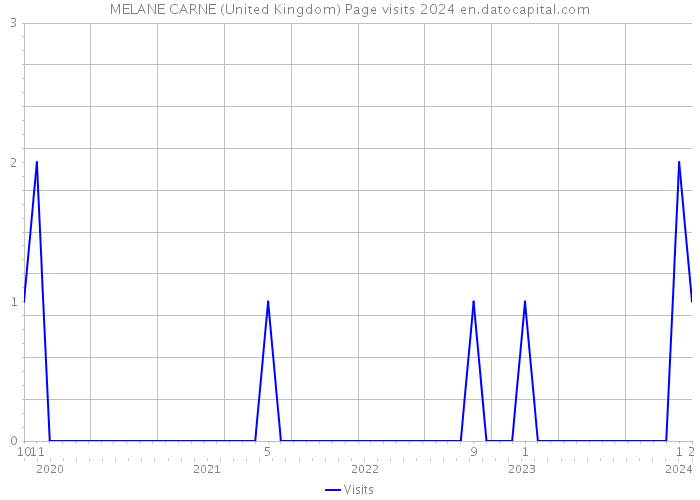 MELANE CARNE (United Kingdom) Page visits 2024 