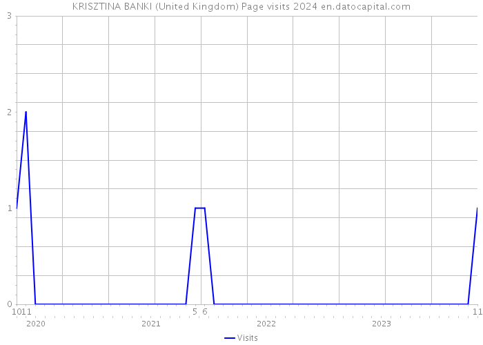 KRISZTINA BANKI (United Kingdom) Page visits 2024 
