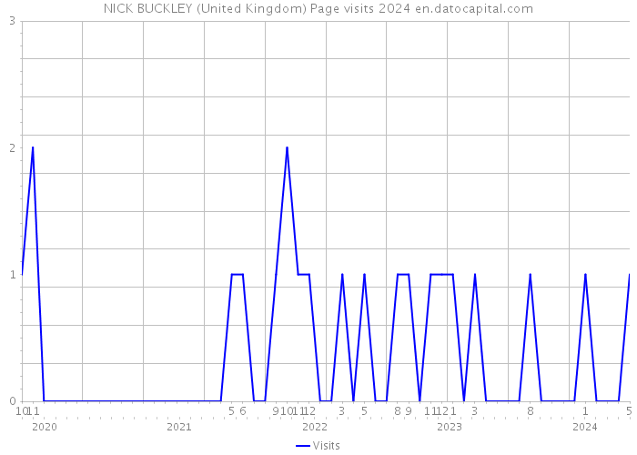 NICK BUCKLEY (United Kingdom) Page visits 2024 