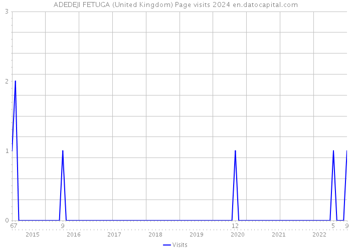 ADEDEJI FETUGA (United Kingdom) Page visits 2024 