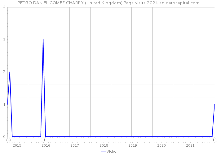 PEDRO DANIEL GOMEZ CHARRY (United Kingdom) Page visits 2024 
