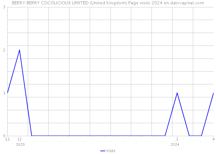 BERRY BERRY COCOLICIOUS LIMITED (United Kingdom) Page visits 2024 