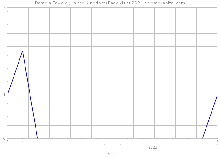 Damola Fawole (United Kingdom) Page visits 2024 