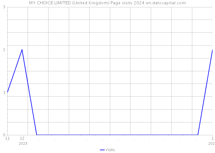 MY CHOICE LIMITED (United Kingdom) Page visits 2024 