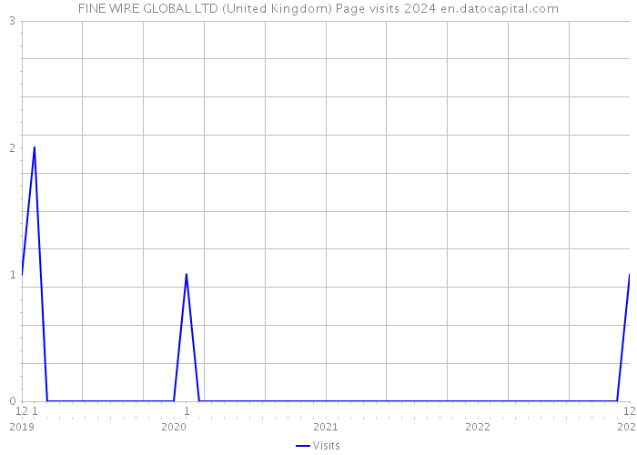 FINE WIRE GLOBAL LTD (United Kingdom) Page visits 2024 
