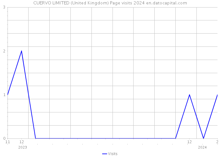 CUERVO LIMITED (United Kingdom) Page visits 2024 