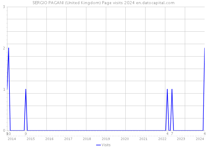 SERGIO PAGANI (United Kingdom) Page visits 2024 