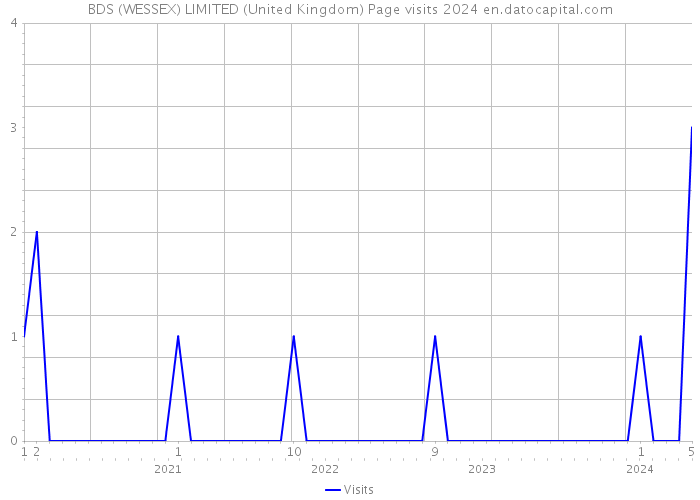 BDS (WESSEX) LIMITED (United Kingdom) Page visits 2024 