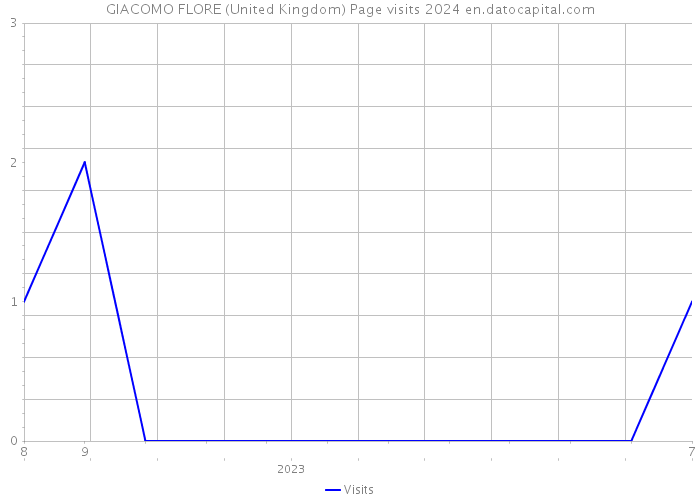 GIACOMO FLORE (United Kingdom) Page visits 2024 
