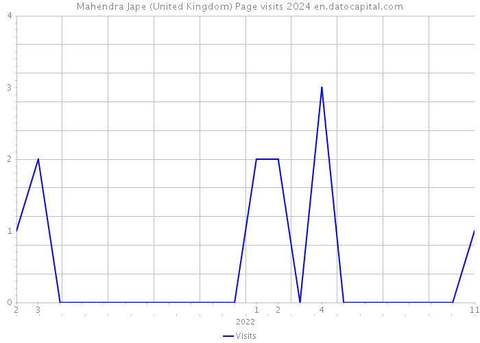 Mahendra Jape (United Kingdom) Page visits 2024 