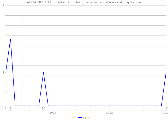 KANDA LIFE C.I.C. (United Kingdom) Page visits 2024 