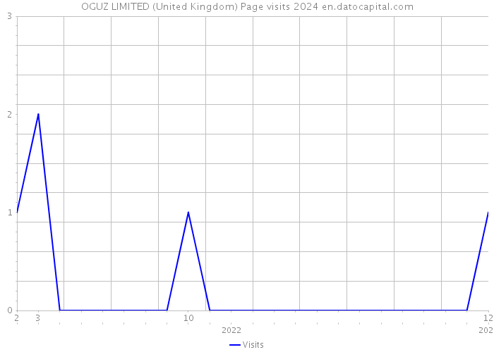 OGUZ LIMITED (United Kingdom) Page visits 2024 