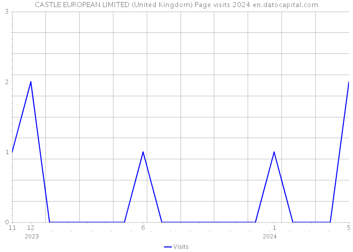 CASTLE EUROPEAN LIMITED (United Kingdom) Page visits 2024 