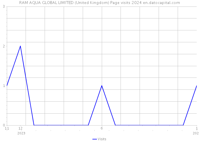RAM AQUA GLOBAL LIMITED (United Kingdom) Page visits 2024 