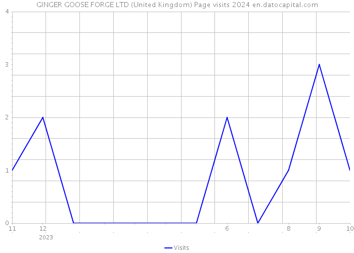 GINGER GOOSE FORGE LTD (United Kingdom) Page visits 2024 