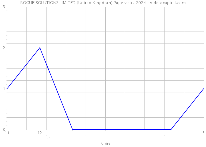 ROGUE SOLUTIONS LIMITED (United Kingdom) Page visits 2024 