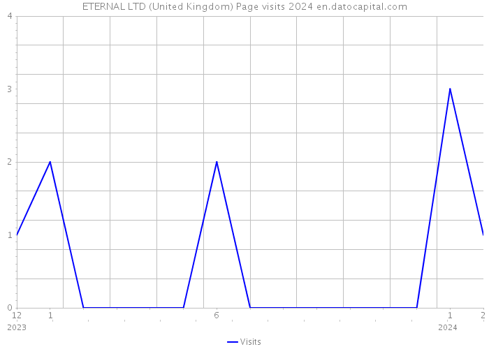 ETERNAL LTD (United Kingdom) Page visits 2024 