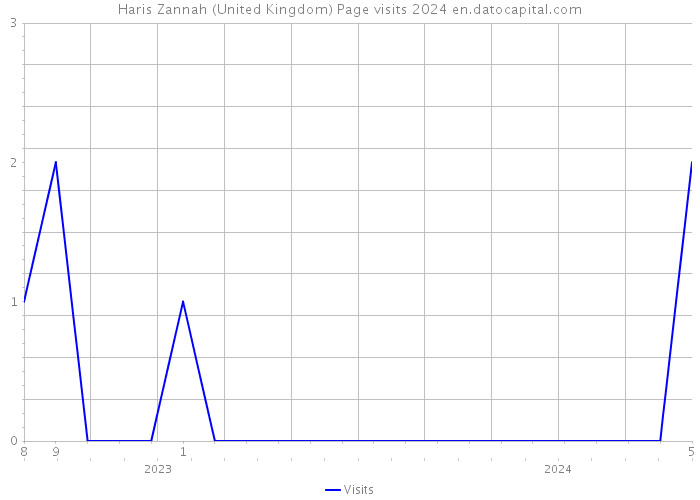 Haris Zannah (United Kingdom) Page visits 2024 