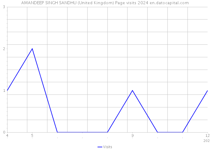 AMANDEEP SINGH SANDHU (United Kingdom) Page visits 2024 