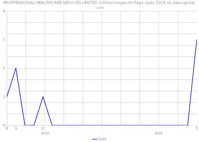 PROFFESSIONAL HEALTHCARE SERVICES LIMITED (United Kingdom) Page visits 2024 