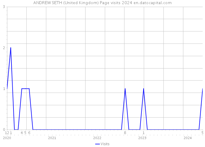 ANDREW SETH (United Kingdom) Page visits 2024 