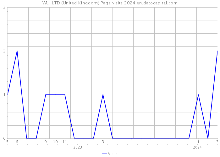 WUI LTD (United Kingdom) Page visits 2024 