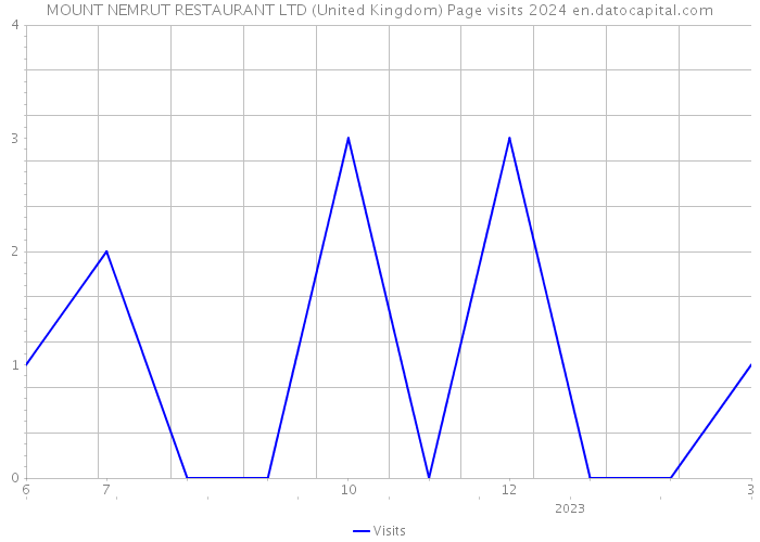 MOUNT NEMRUT RESTAURANT LTD (United Kingdom) Page visits 2024 