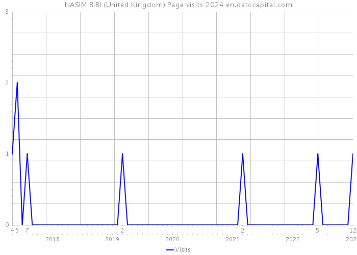 NASIM BIBI (United Kingdom) Page visits 2024 