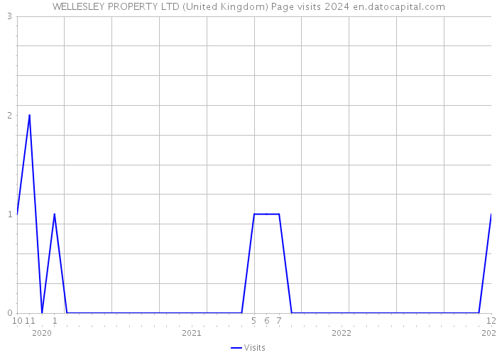 WELLESLEY PROPERTY LTD (United Kingdom) Page visits 2024 