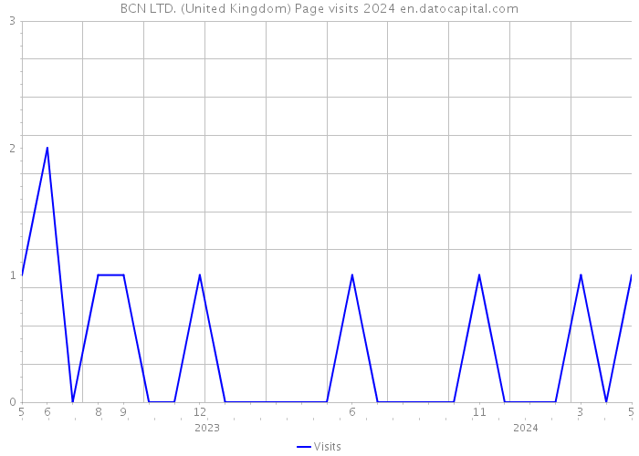BCN LTD. (United Kingdom) Page visits 2024 