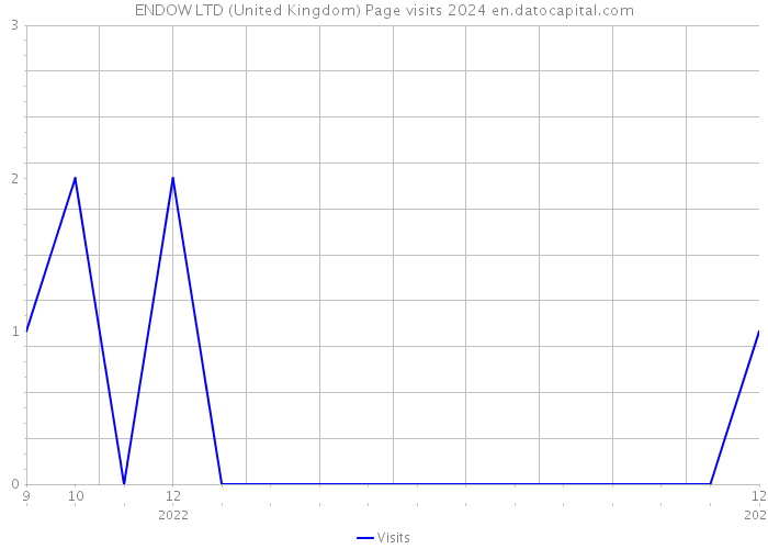 ENDOW LTD (United Kingdom) Page visits 2024 