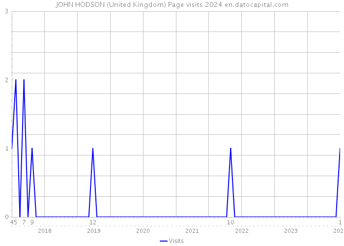 JOHN HODSON (United Kingdom) Page visits 2024 